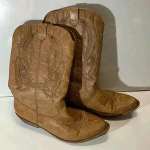 Coconuts by Matisse women’s Gaucho western boot, faux leather boots tall boot ￼